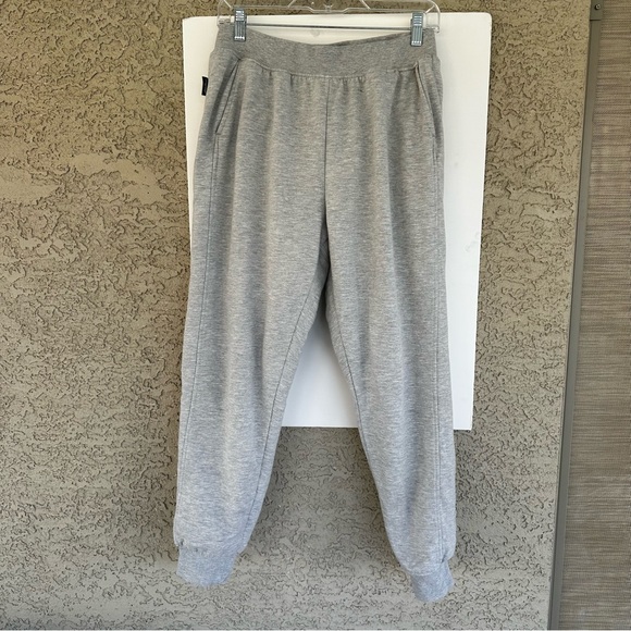 Eddie Bauer Women’s Jogger Sweatpants Gray Sherpa Lined Size M - Picture 1 of 8
